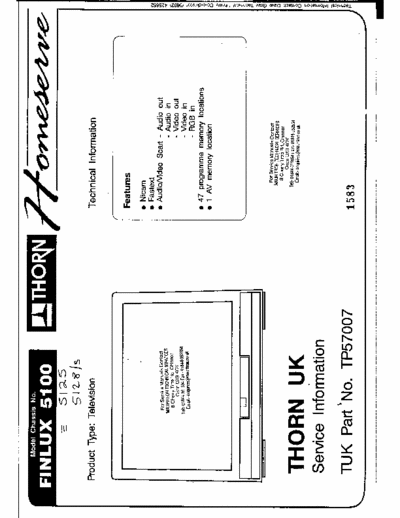 Finlux 5100 service manual